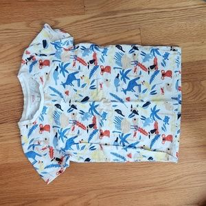 Seed, size 7, shirt sleeve crew neck shirt w/pattern